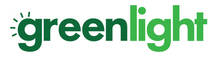 Greenlight logo in green on a transparent background