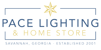 Logo of Pace Lighting & Home Store with a star emblem above the text.