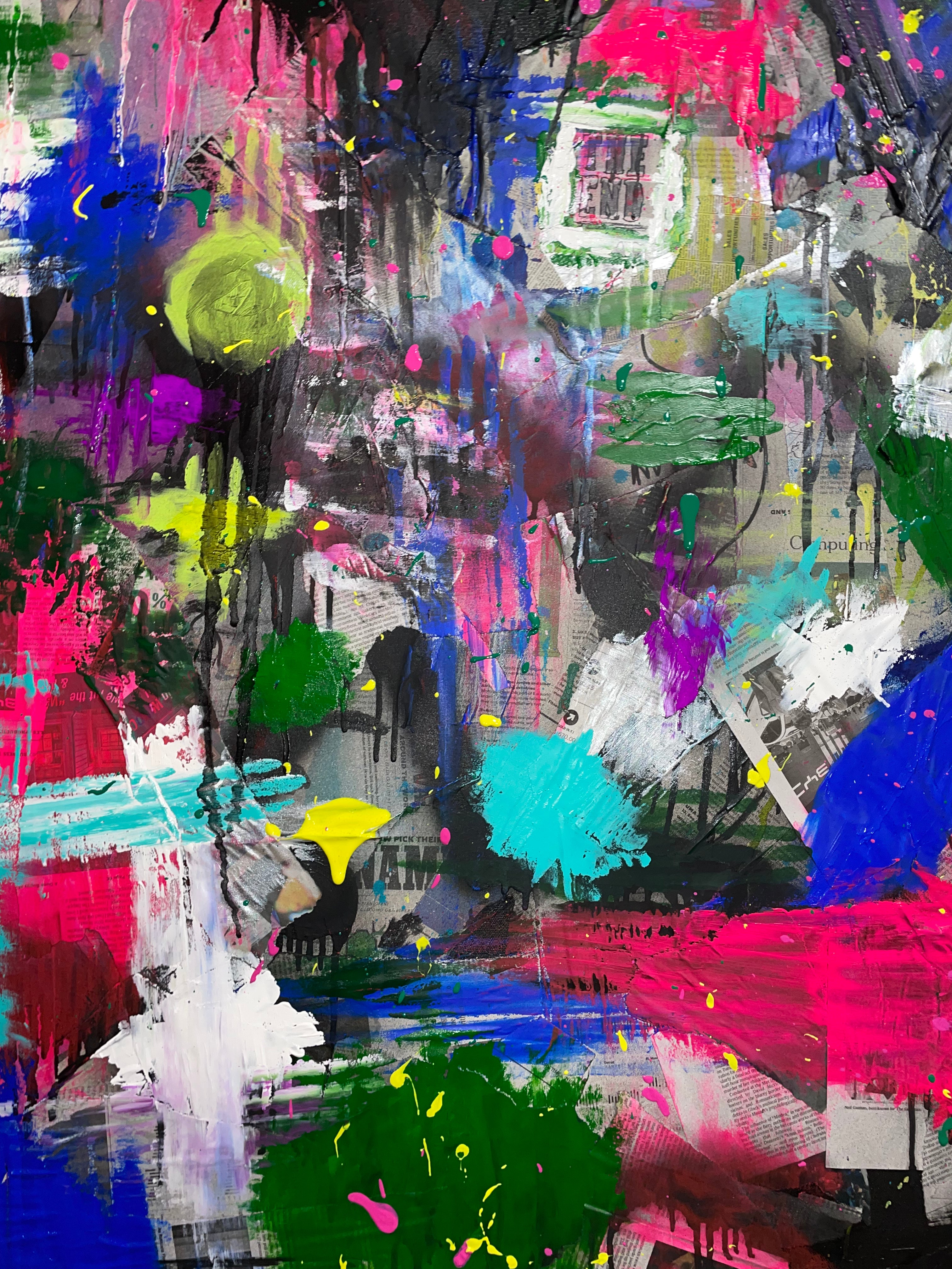 Painting abstract close up